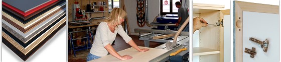 beschichtete Spanplatten