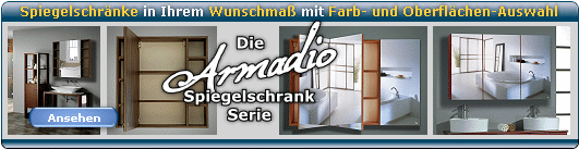 Spiegelschrank - Spiegelschr&auml;nke f&uuml;r das Badezimmer oder Ankeilde - mit Farb- und Oberfl&auml;chenauswahl in Ihrem Wunschma&szlig;