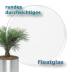 rundes durchsichtig Floatglas