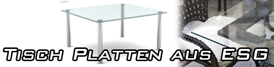 Sicherheits-Tischglas klar