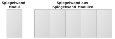 Spiegelwandmodule
